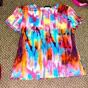 Unworn fashion nova tie dye top